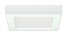 Satco Products Inc. S29327 - Blink - 10.5W- 5.5" Surface Mount LED - 3000K- Square Shape - White Finish - 120V