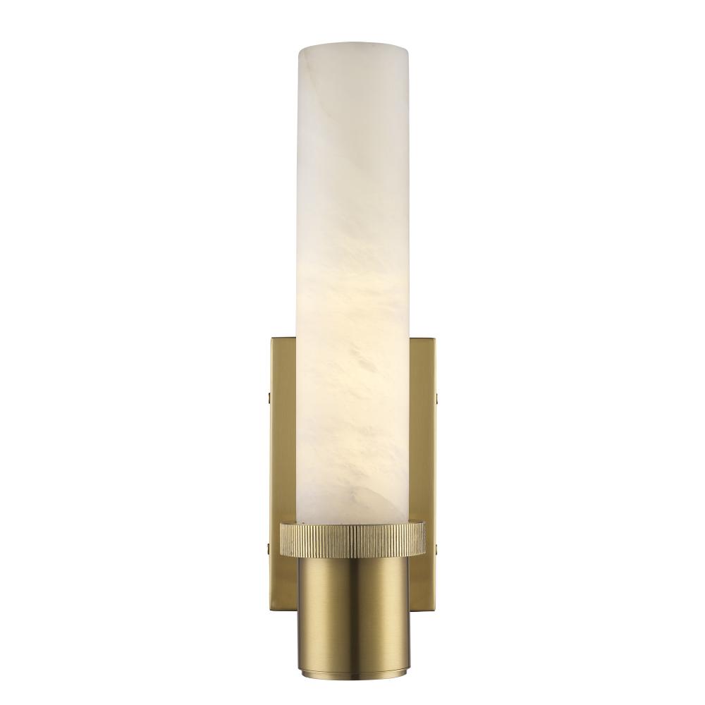 Juneau 1 - Light Spanish Alabaster Wall Sconce