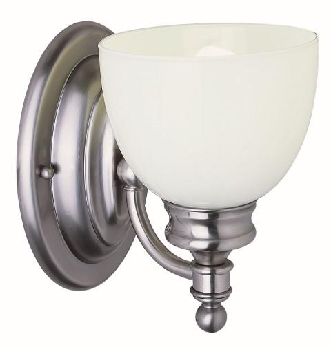 1 LT SCONCE- SHINY OPAL GLASS