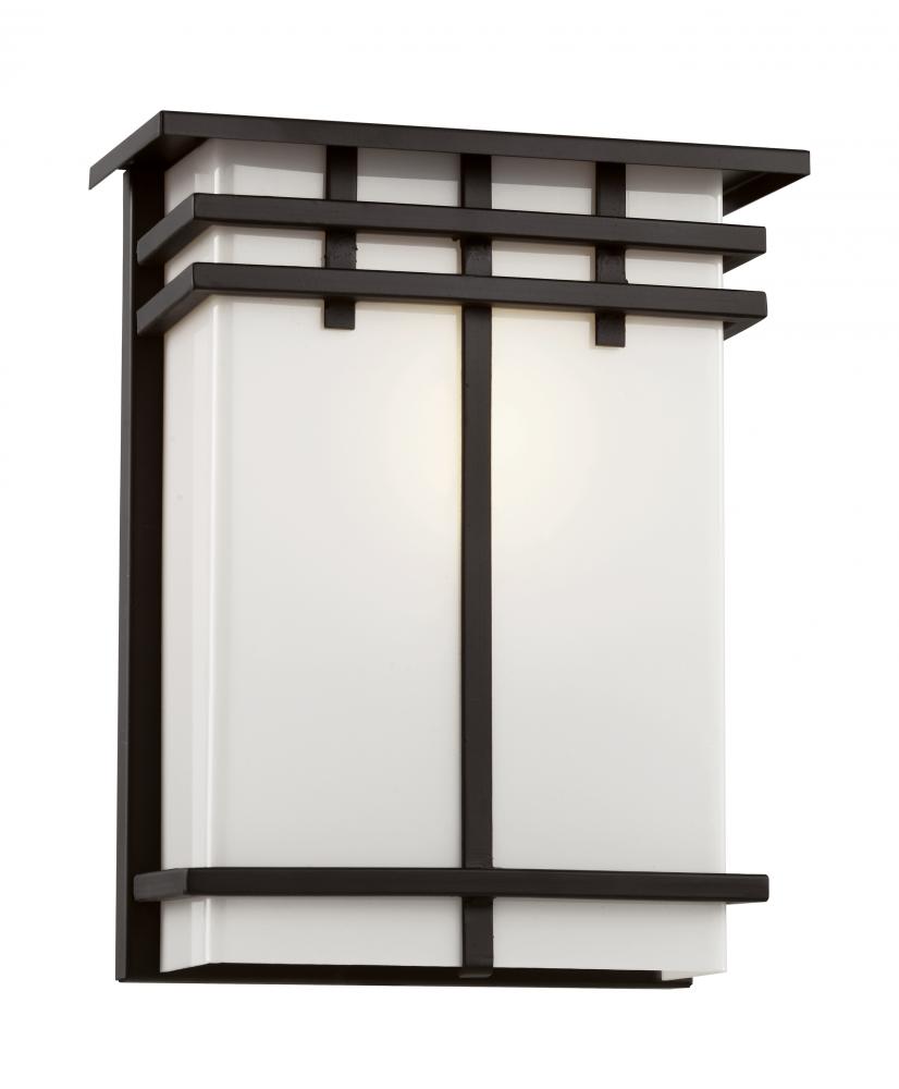 1LT-WALL LANTERN-SQ FRAME LG-S