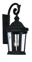 Trans Globe 40402 BK - Westfield Hexagon Shaped, Clear Glass, Armed Outdoor Wall Lantern Light