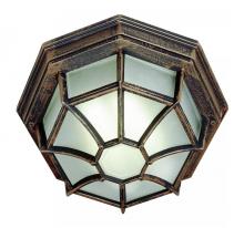 Trans Globe 40581 RT - Benkert 1-Light, Weblike Design, Enclosed Flush Mount Ceiling Lantern Light