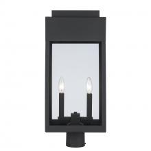 Trans Globe 51524 BK - Marley Post Lantern Black