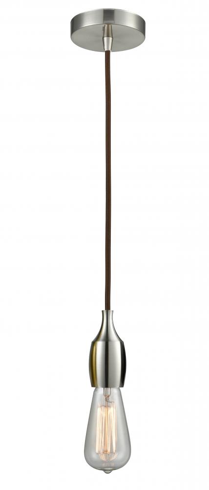 Chelsea - 1 Light - 2 inch - Satin Nickel - Cord hung - Mini Pendant