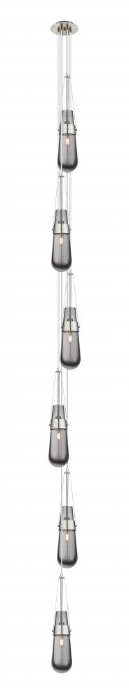 Milan - 6 Light - 6 inch - Brushed Satin Nickel - Multi Pendant