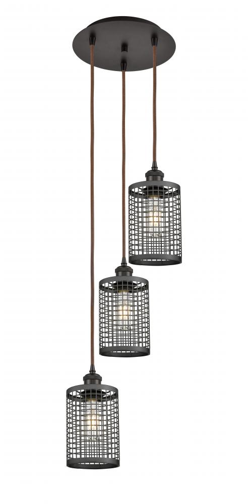 Nestbrook - 3 Light - 11 inch - Oil Rubbed Bronze - Cord hung - Multi Pendant