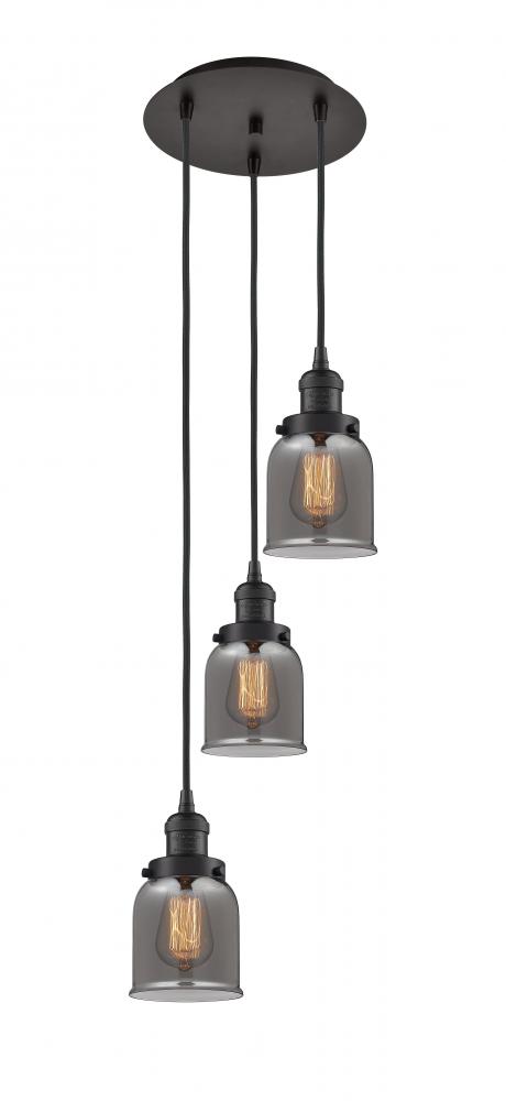 Cone - 3 Light - 12 inch - Oil Rubbed Bronze - Cord hung - Multi Pendant