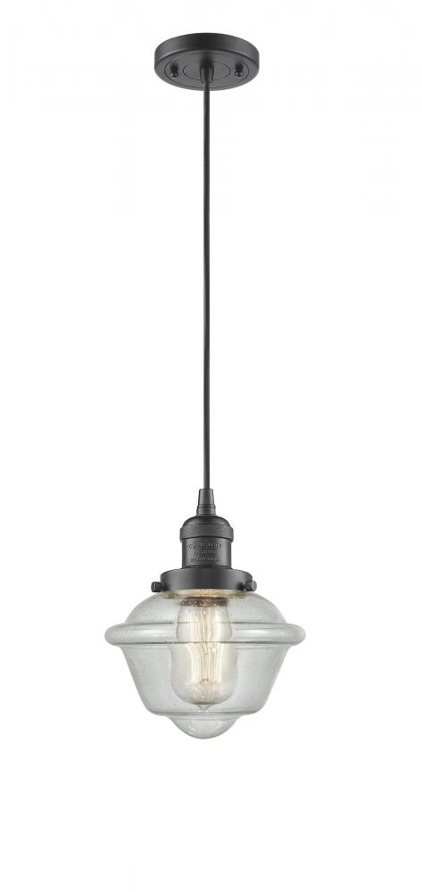 Oxford - 1 Light - 7 inch - Oil Rubbed Bronze - Cord hung - Mini Pendant