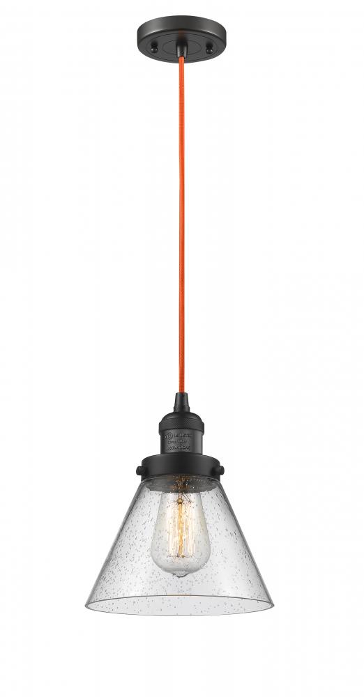 Large Cone 1 Light Mini Pendant