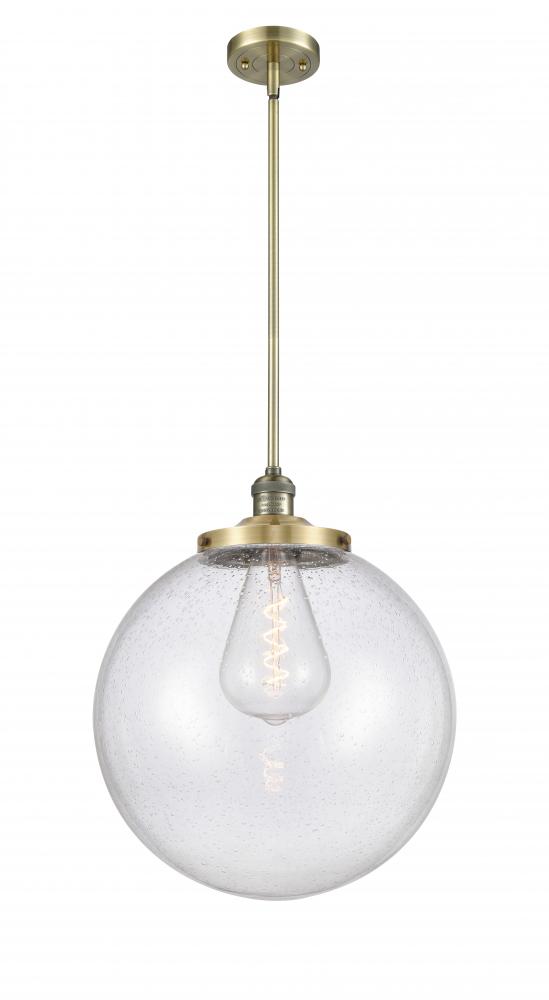 Beacon - 1 Light - 16 inch - Antique Brass - Stem Hung - Pendant