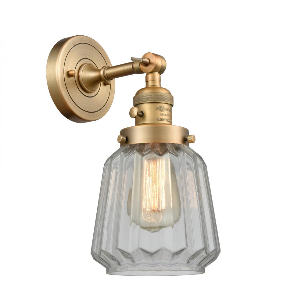 Chatham - 1 Light - 7 inch - Brushed Brass - Sconce