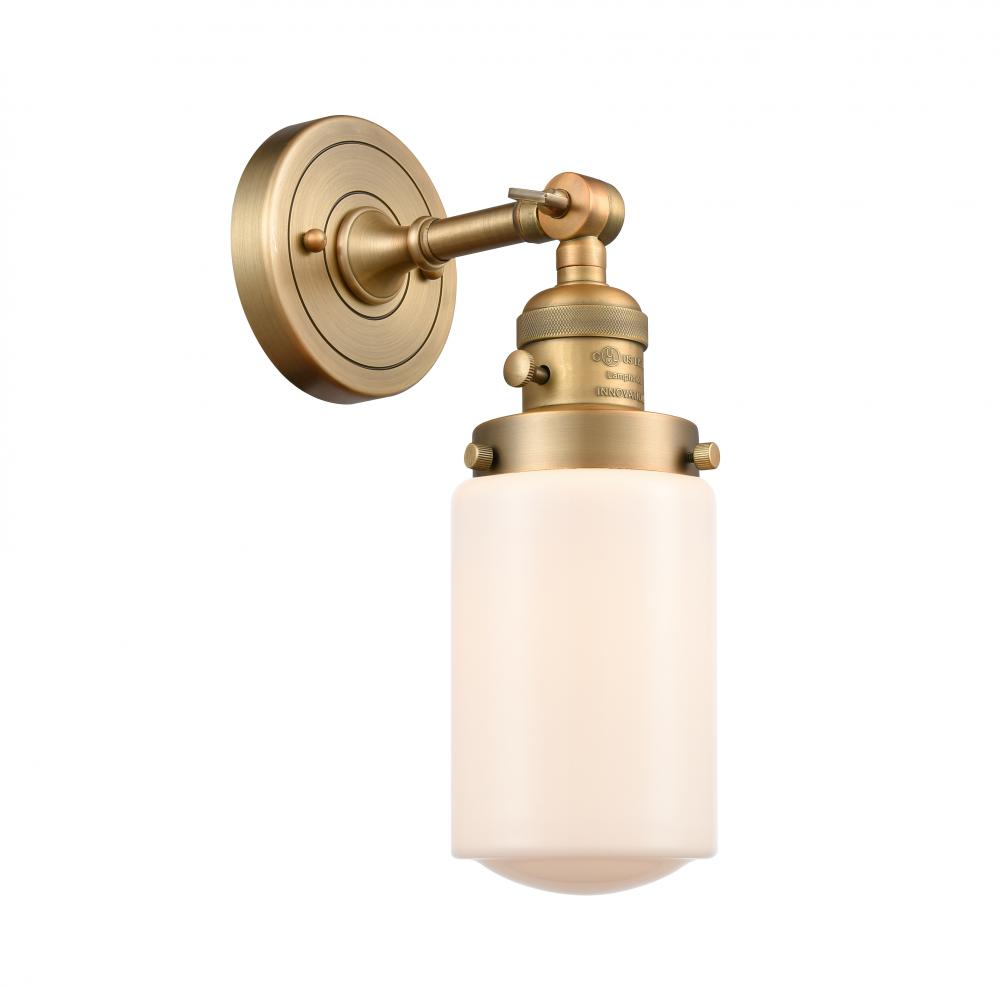 Dover - 1 Light - 5 inch - Brushed Brass - Sconce