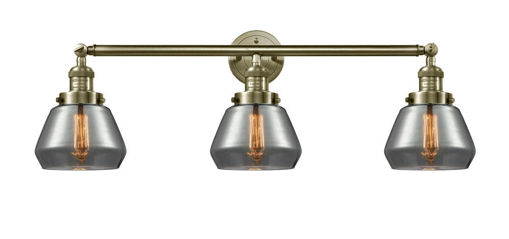 Fulton - 3 Light - 30 inch - Antique Brass - Bath Vanity Light