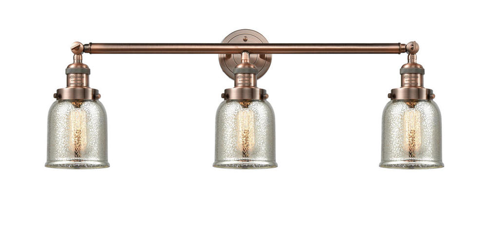 Bell - 3 Light - 30 inch - Antique Copper - Bath Vanity Light
