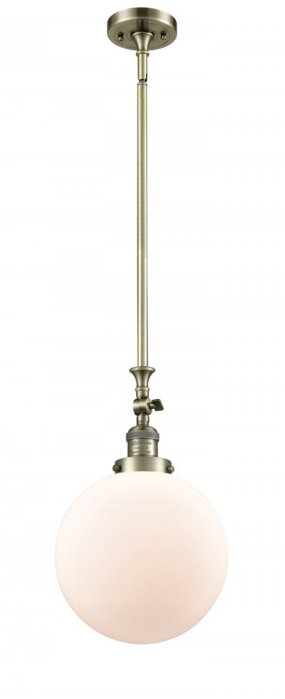 Beacon - 1 Light - 10 inch - Antique Brass - Stem Hung - Mini Pendant