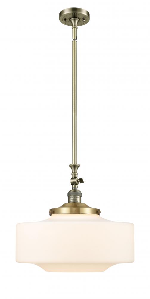 Bridgeton - 1 Light - 16 inch - Antique Brass - Stem Hung - Mini Pendant