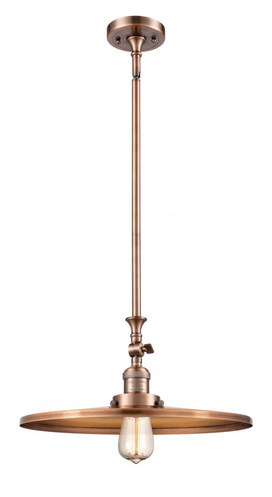 Appalachian - 1 Light - 16 inch - Antique Copper - Stem Hung - Mini Pendant