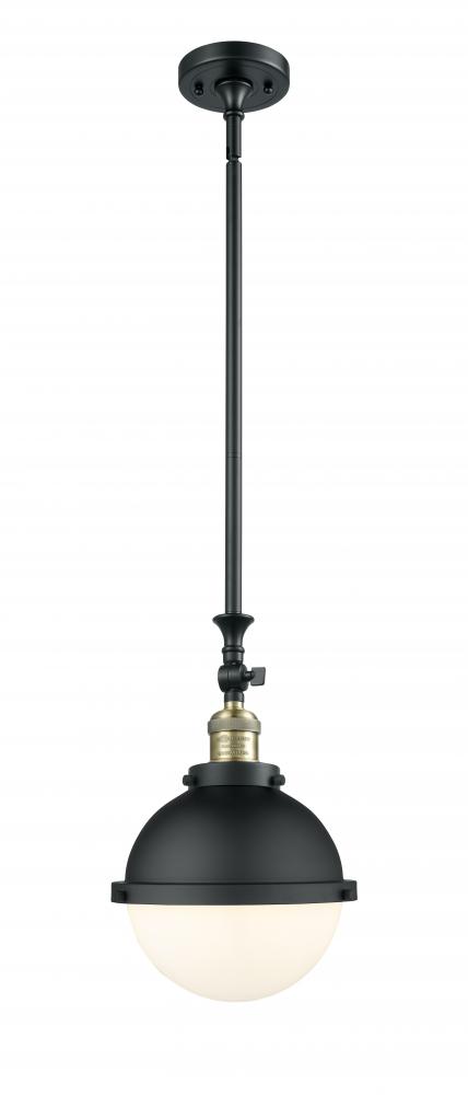 Hampden - 1 Light - 9 inch - Black Antique Brass - Stem Hung - Mini Pendant