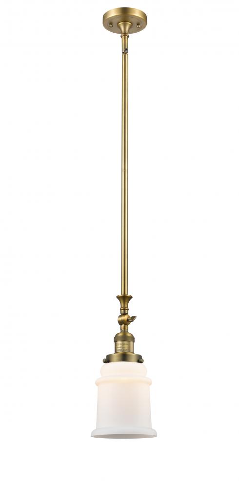 Canton - 1 Light - 6 inch - Brushed Brass - Stem Hung - Mini Pendant