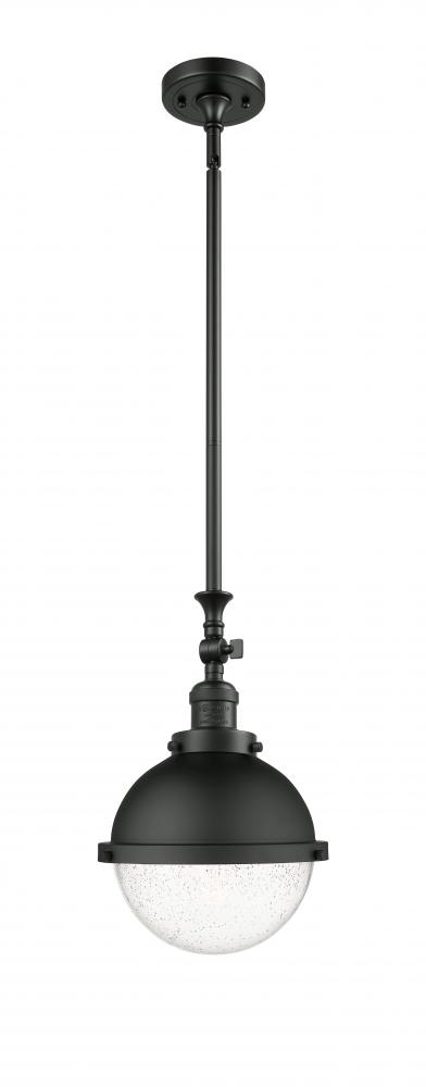 Hampden - 1 Light - 9 inch - Matte Black - Stem Hung - Mini Pendant