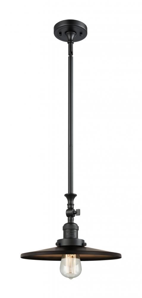 Appalachian - 1 Light - 12 inch - Matte Black - Stem Hung - Mini Pendant