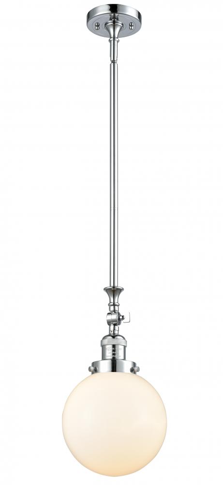 Beacon - 1 Light - 8 inch - Polished Chrome - Stem Hung - Mini Pendant