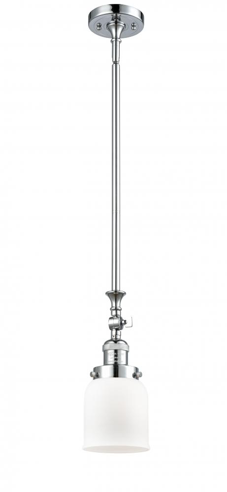 Bell - 1 Light - 5 inch - Polished Chrome - Stem Hung - Mini Pendant