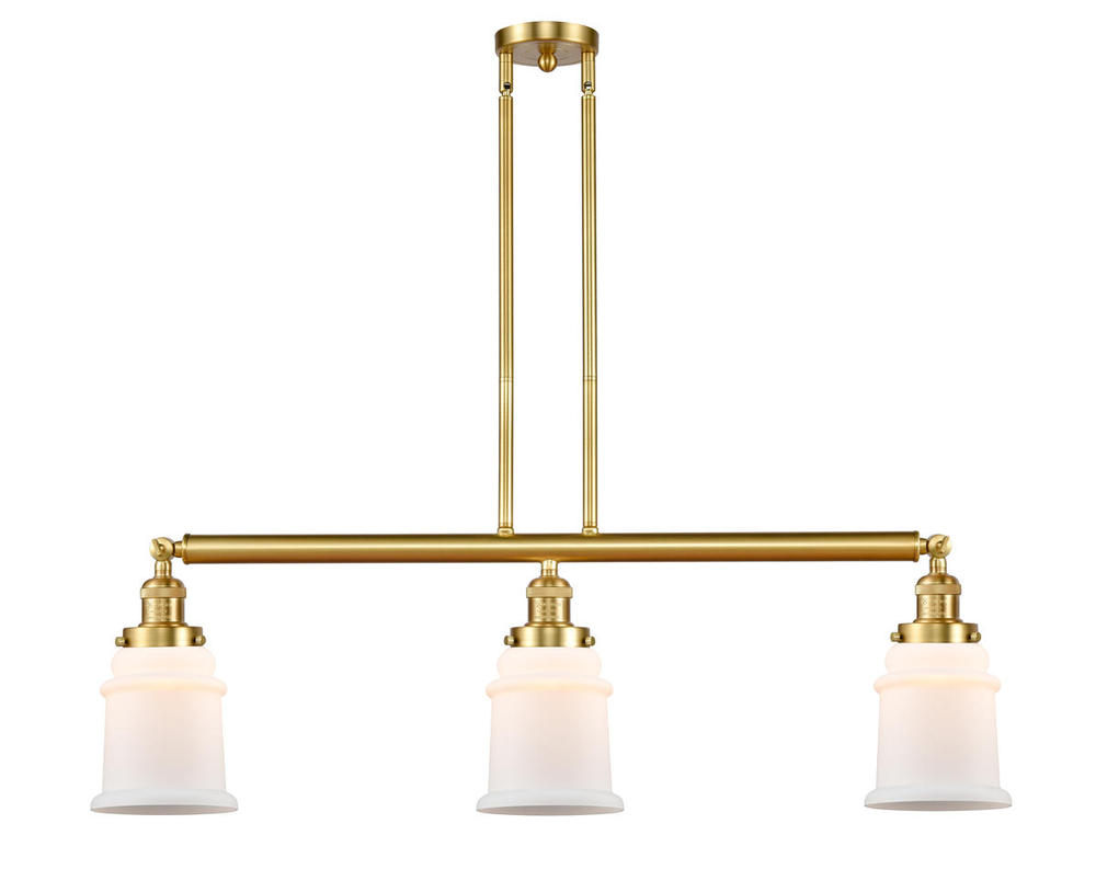 Canton - 3 Light - 39 inch - Satin Gold - Stem Hung - Island Light