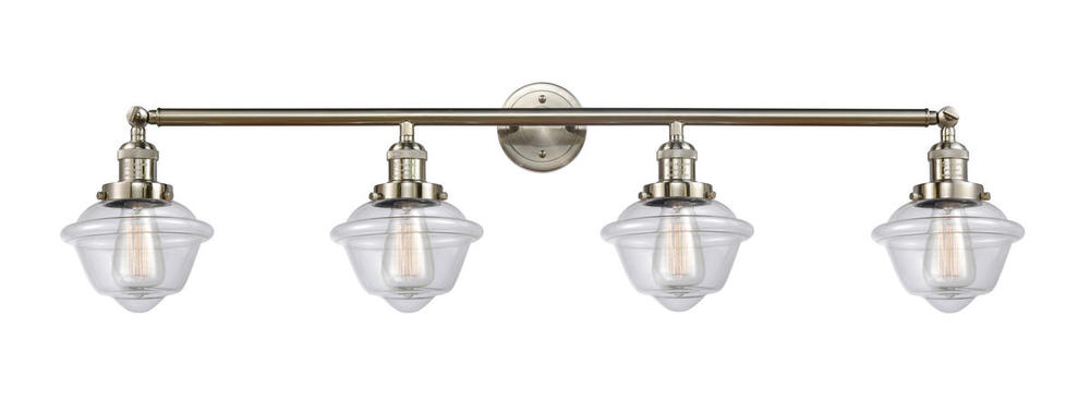 Oxford - 4 Light - 46 inch - Brushed Satin Nickel - Bath Vanity Light