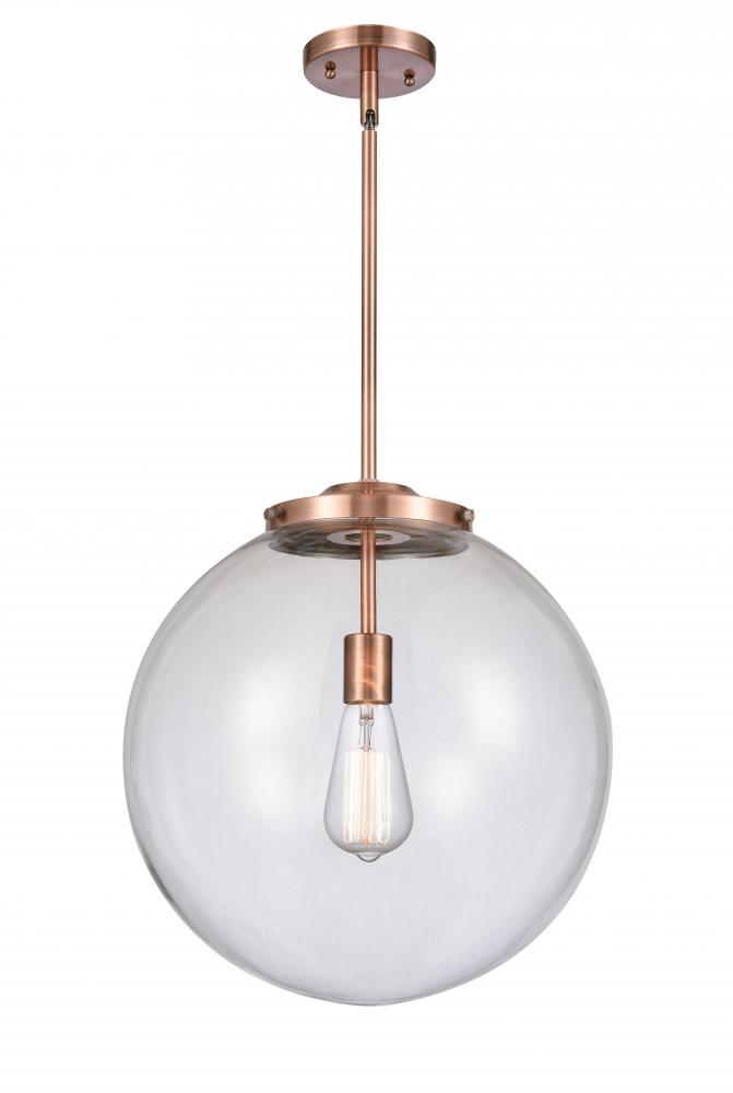 Beacon - 1 Light - 16 inch - Antique Copper - Stem Hung - Pendant