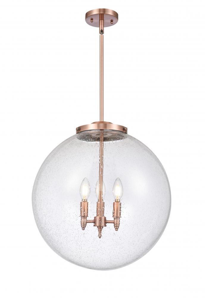 Beacon - 3 Light - 18 inch - Antique Copper - Cord hung - Pendant