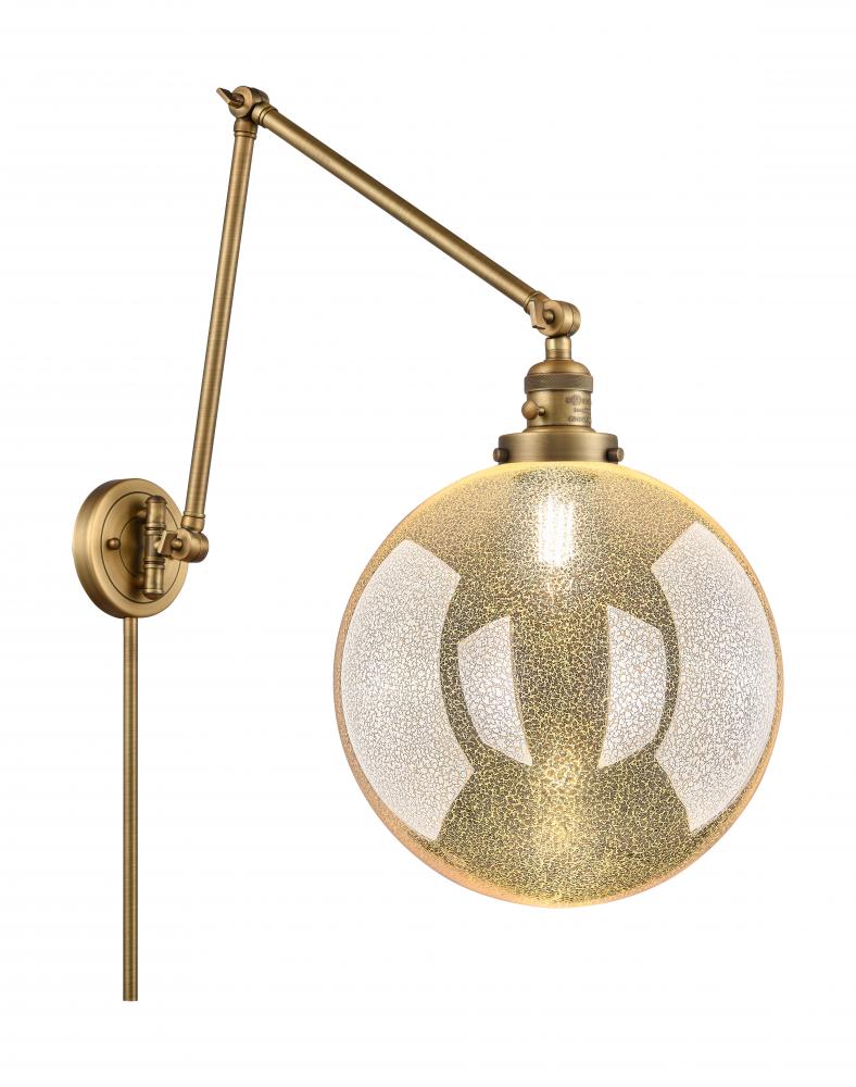 Beacon - 1 Light - 12 inch - Brushed Brass - Swing Arm