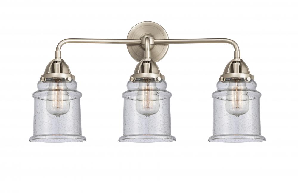 Canton - 3 Light - 24 inch - Brushed Satin Nickel - Bath Vanity Light