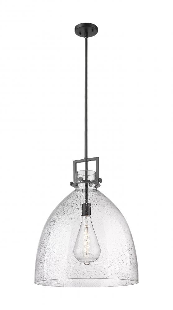 Newton Bell - 1 Light - 18 inch - Matte Black - Pendant