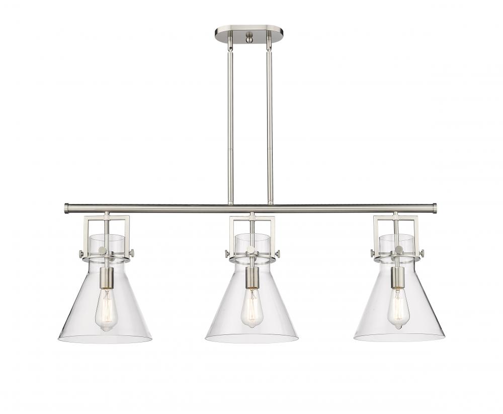 Newton Cone - 3 Light - 42 inch - Satin Nickel - Island Light