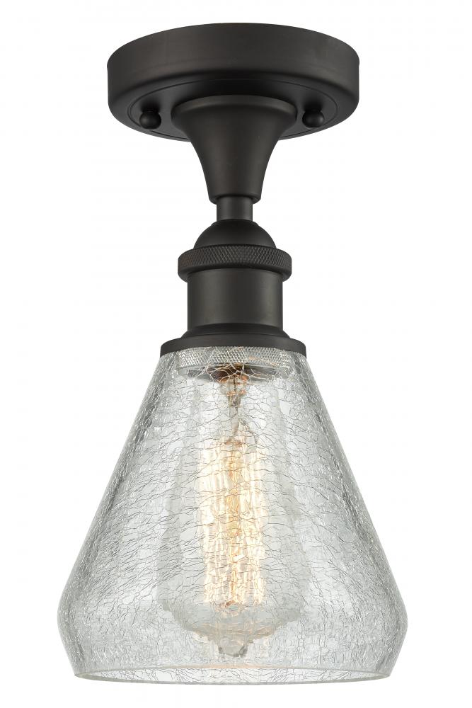 Conesus - 1 Light - 6 inch - Oil Rubbed Bronze - Semi-Flush Mount
