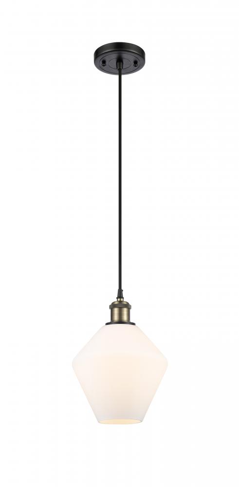 Cindyrella - 1 Light - 8 inch - Black Antique Brass - Cord hung - Mini Pendant