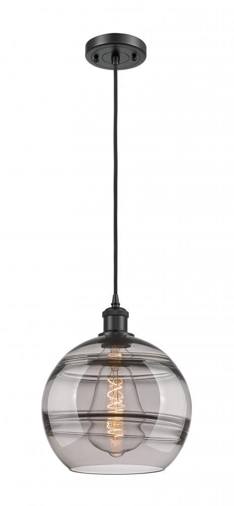 Rochester - 1 Light - 10 inch - Matte Black - Cord hung - Mini Pendant