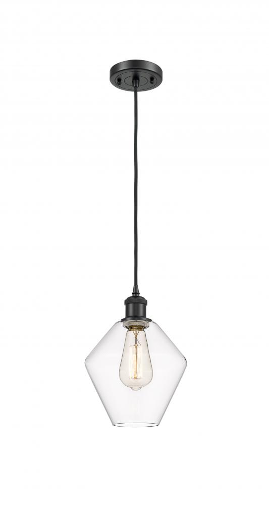 Cindyrella - 1 Light - 8 inch - Matte Black - Cord hung - Mini Pendant