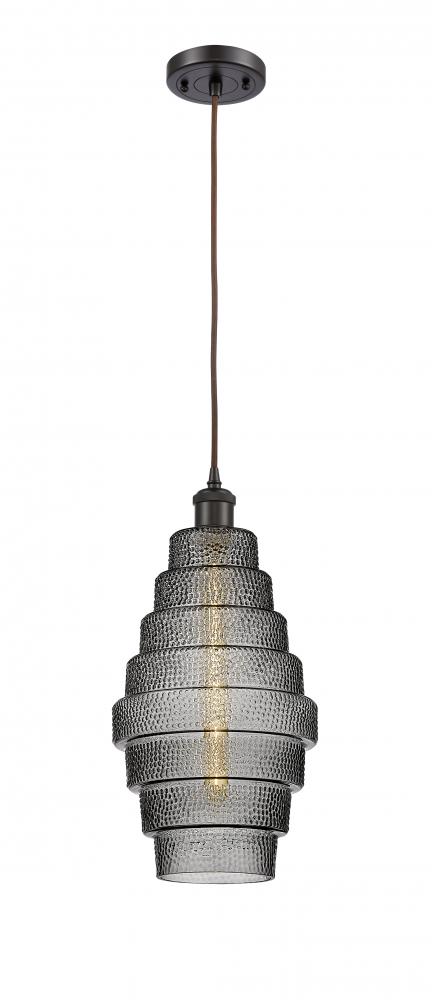 Cascade - 1 Light - 8 inch - Oil Rubbed Bronze - Cord hung - Mini Pendant