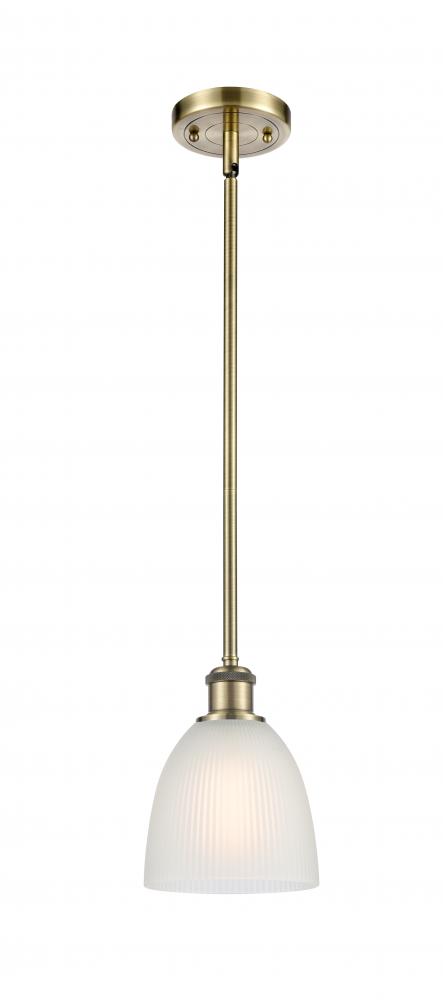 Castile - 1 Light - 6 inch - Antique Brass - Mini Pendant