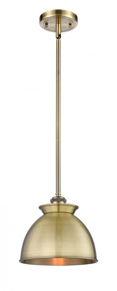 Adirondack - 1 Light - 8 inch - Antique Brass - Mini Pendant
