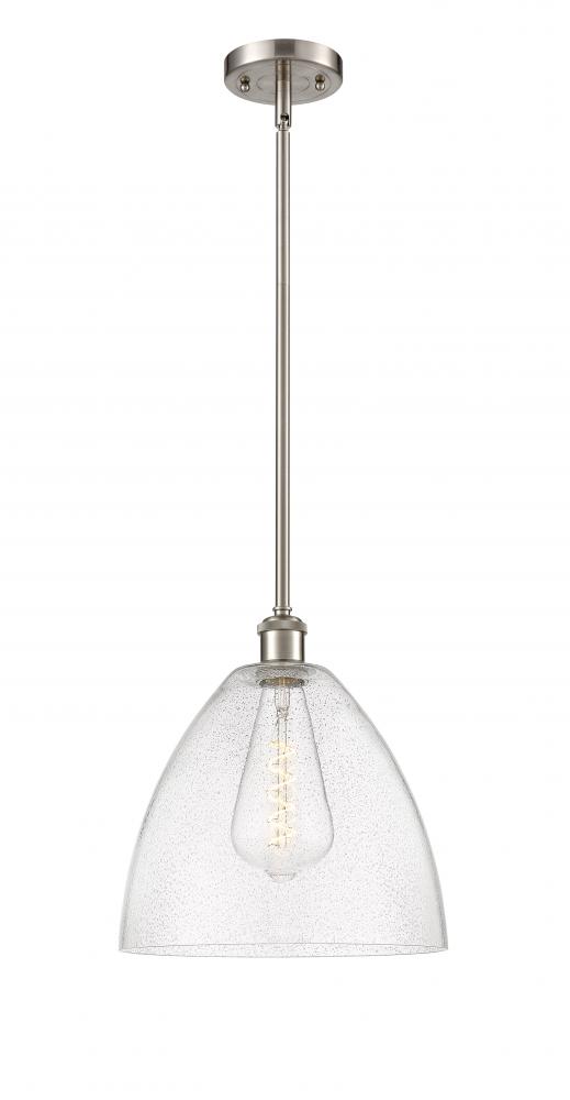 Bristol - 1 Light - 12 inch - Brushed Satin Nickel - Mini Pendant