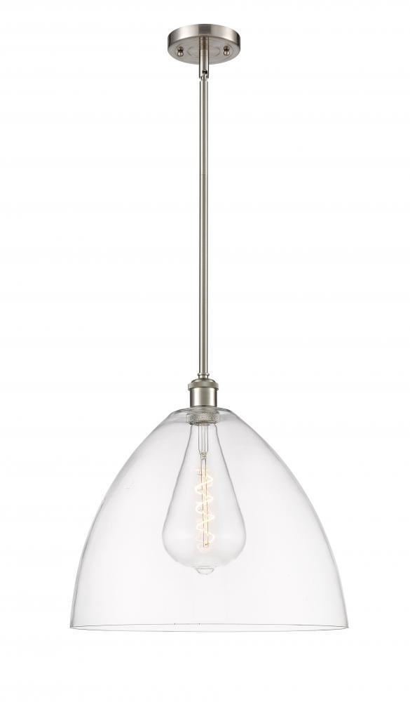 Bristol - 1 Light - 16 inch - Brushed Satin Nickel - Pendant