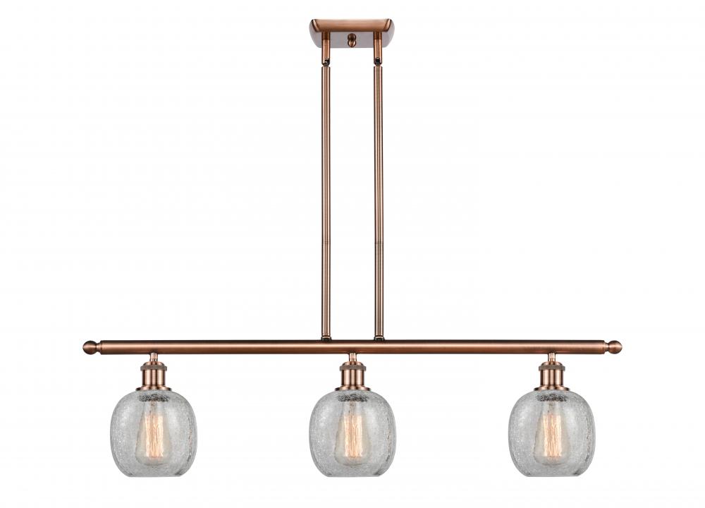 Belfast - 3 Light - 36 inch - Antique Copper - Cord hung - Island Light