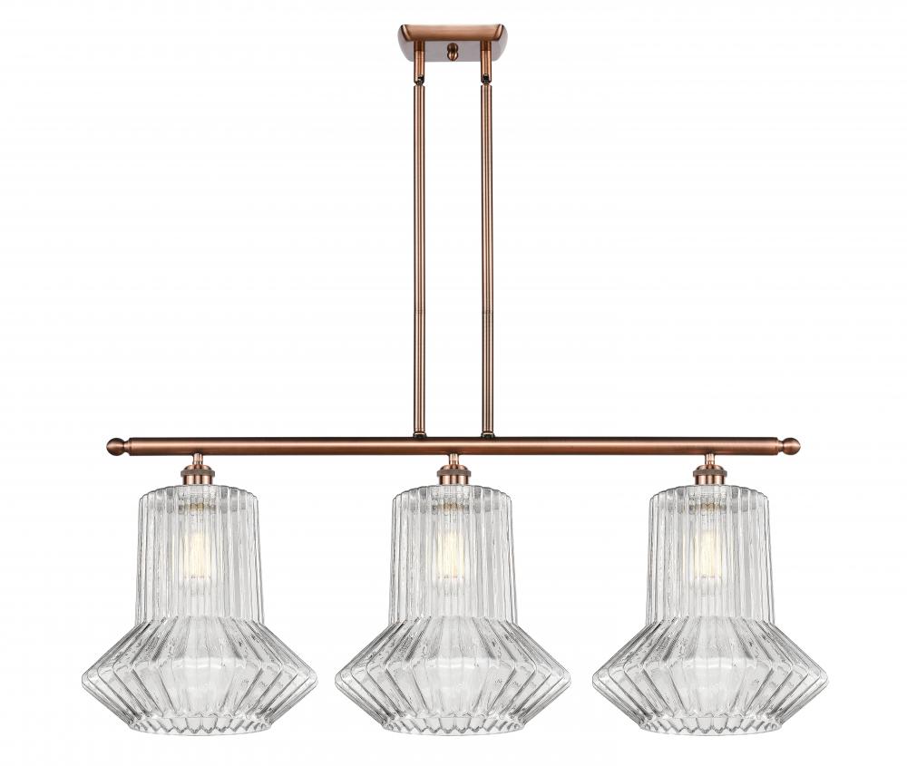 Springwater - 3 Light - 39 inch - Antique Copper - Cord hung - Island Light