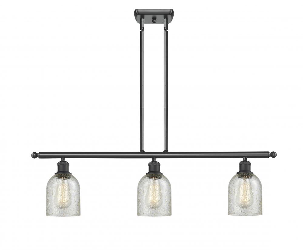 Caledonia - 3 Light - 36 inch - Matte Black - Cord hung - Island Light