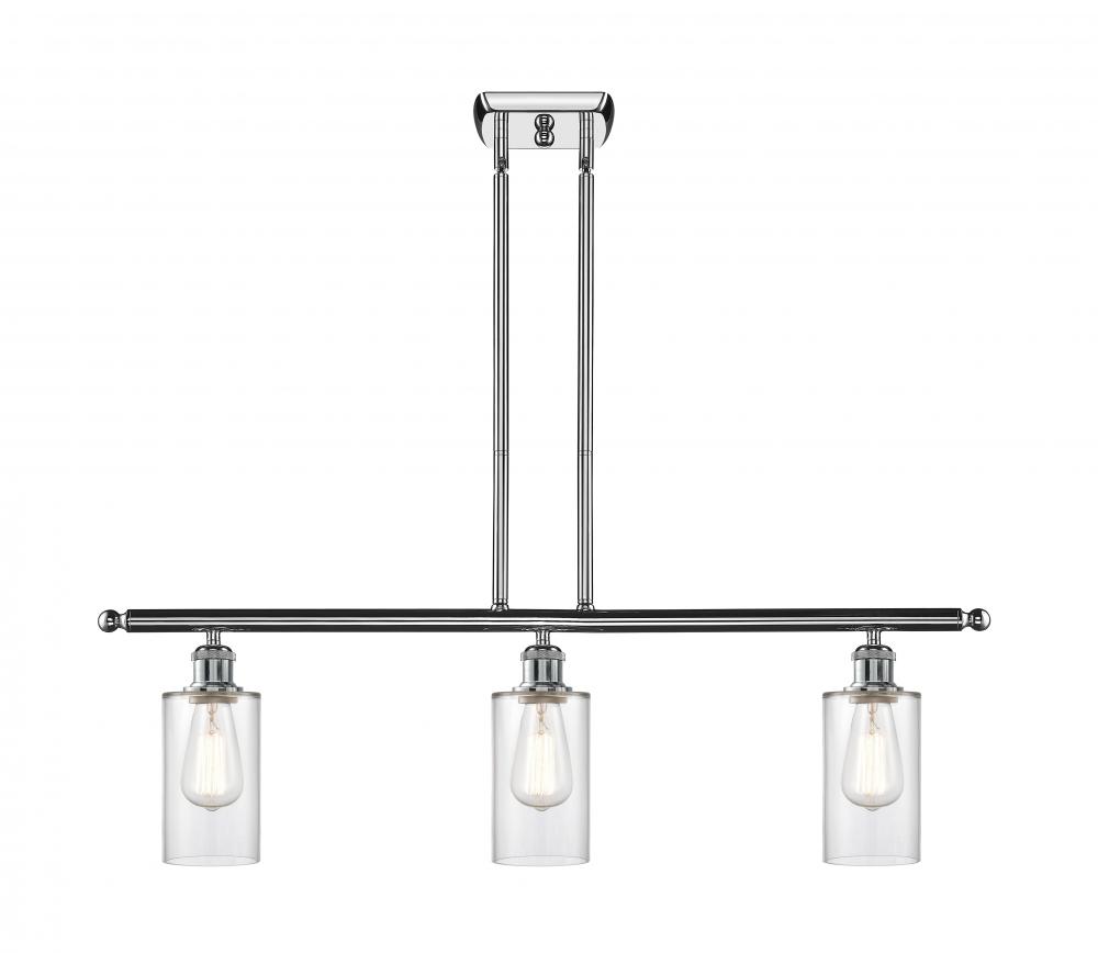 Clymer - 3 Light - 36 inch - Polished Chrome - Cord hung - Island Light