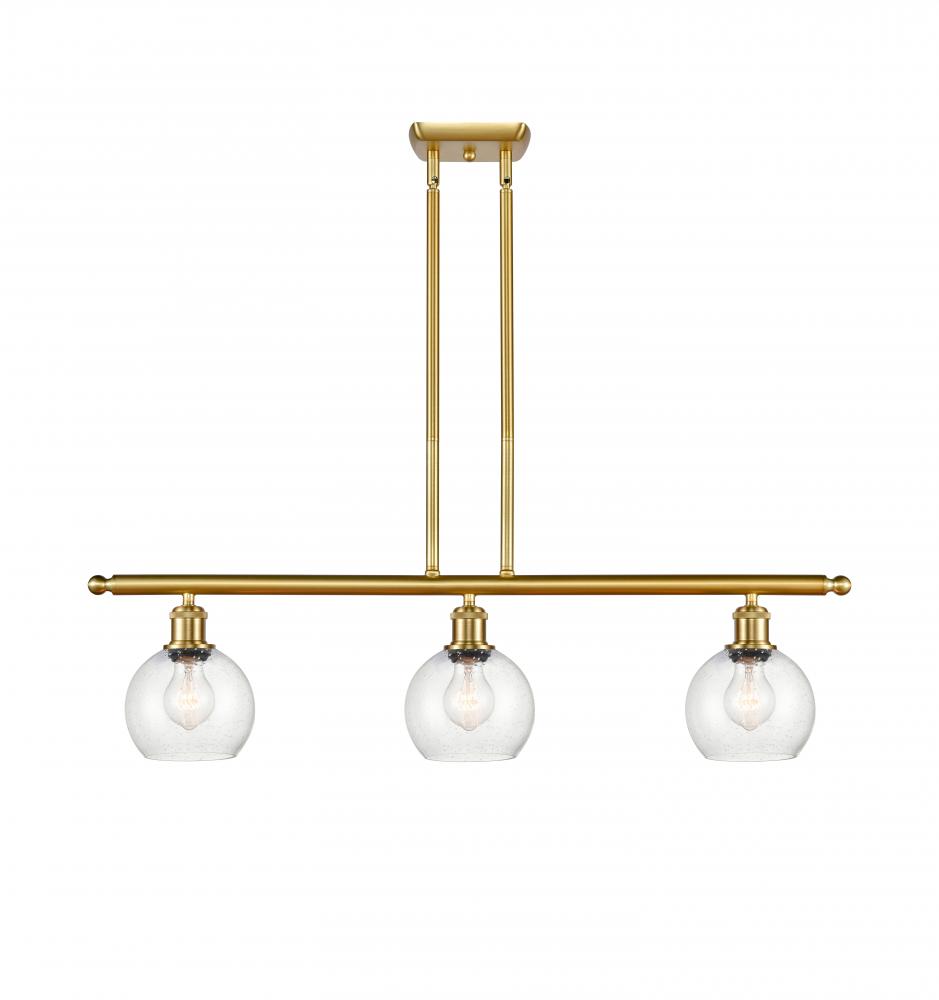 Athens - 3 Light - 36 inch - Satin Gold - Cord hung - Island Light