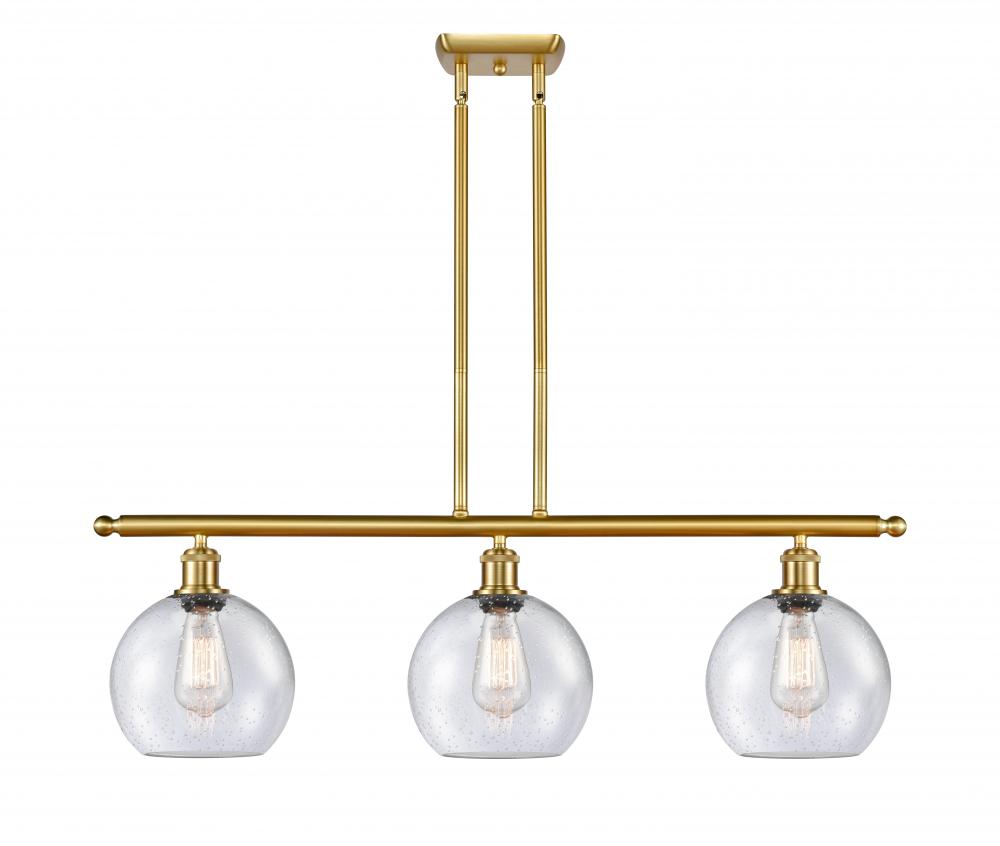 Athens - 3 Light - 36 inch - Satin Gold - Cord hung - Island Light